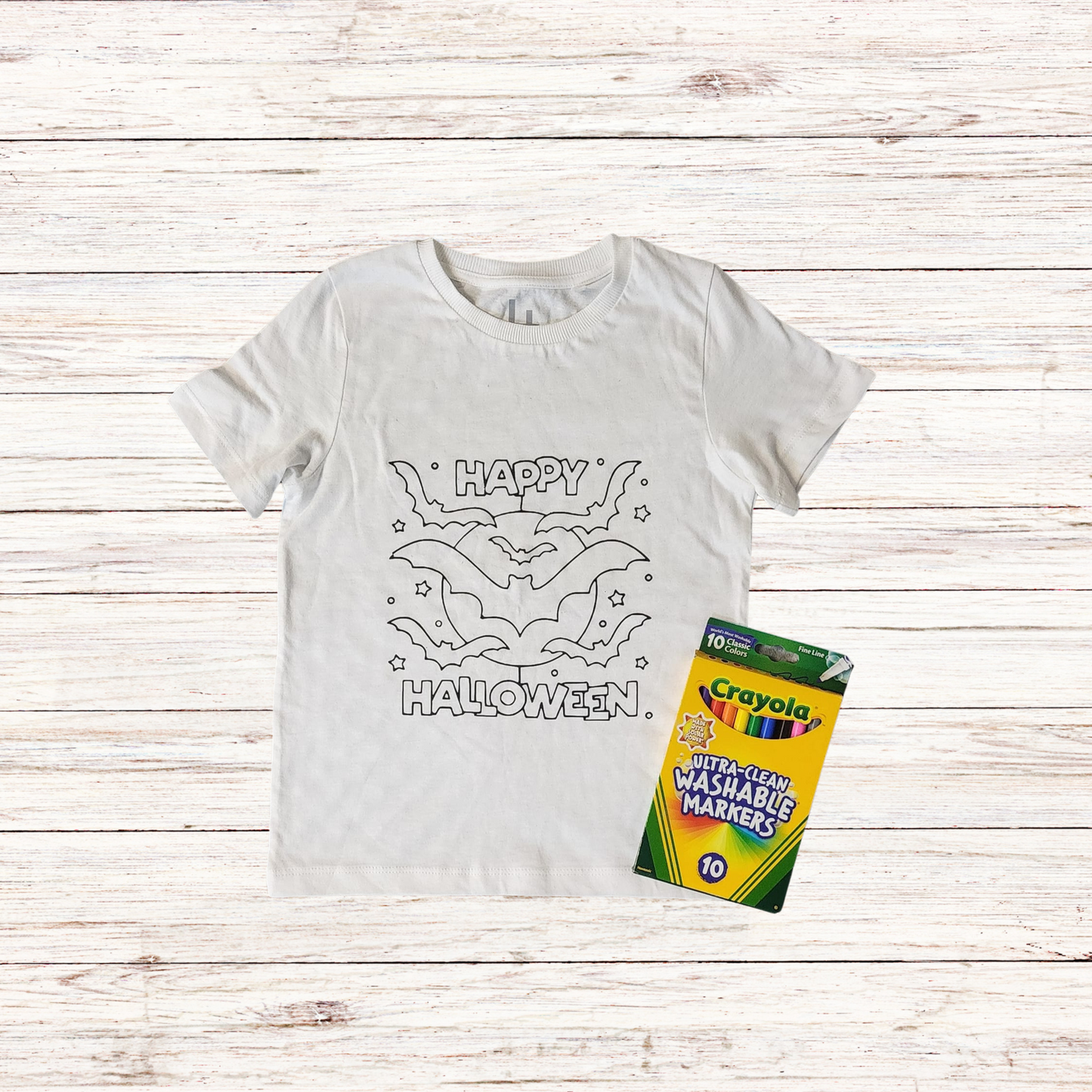 Colour In T Shirt with Washable Markers