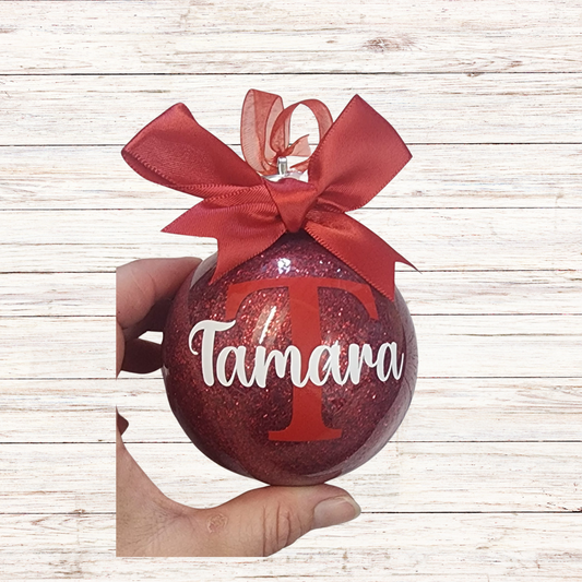 Personalised Glitter Baubles