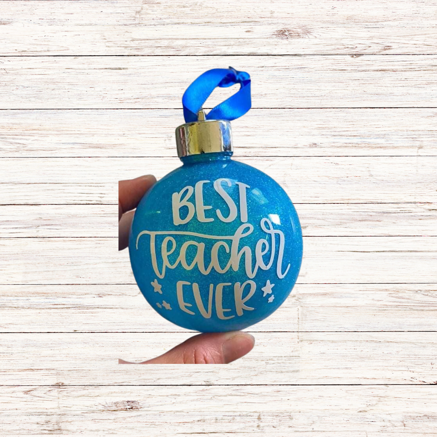 Best Teacher Ever Christmas Bauble